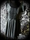 Grey dress black lace details - size S/M