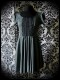 Grey dress black lace details - size S/M