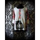 White top multicolored details bear print - size S/M