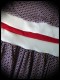 Robe motif triangles bleu blanc rouge ceinture blanche - taille S/M