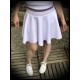 High waisted white skirt triangles details - size M