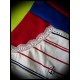 Haut motif ancres bleu blanc rouge ceinture bleue - taille M