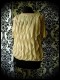 Beige nude top with cascade ruffles - size M/L