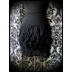 Black skirt with cascade ruffles - size S/M