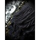 Black skirt with cascade ruffles - size S/M