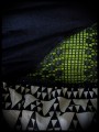 Robe multicolore motifs triangles détails verts - taille XS/S