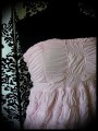 Pale pink strapless dress adjustable length - size S/M