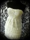 Ivory strapless dress adjustable length - size XS/S