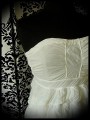 Ivory strapless dress adjustable length - size XS/S