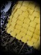 Robe à volant mousseline jaune détails dorés - taille M/L