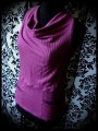 Pink draped top with pockets - size S/M