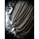 Plum beige bubble dress with black lace detail - size S/M