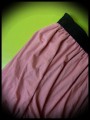 Coral pink bubble draped mini skirt - size S/M