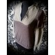 Taupe layered top w/ khaki green shirt - size S/M