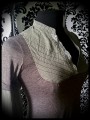 Taupe layered top w/ khaki green shirt - size S/M