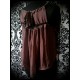Mauve taupe loose top with open back - size M/L