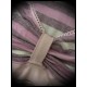 Dust pink dress Threadless Truly, Deeply in Love pink/white striped details - size S/M