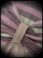 Dust pink dress Threadless Truly, Deeply in Love pink/white striped details - size S/M