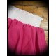 Mini skirt raspberry pink ruffles - size S/M