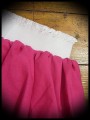 Mini skirt raspberry pink ruffles - size S/M