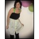 Robe chemise noire vert pastel boutons nounours - taille M/L