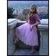 Dust pink dress light pink tulle - size XS/S