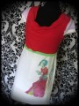 White red lilac dress print by A. Hess (1) - size S/M