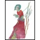 Robe blanche rouge lilas illustration A. Hess (1) - taille S/M