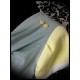 Robe blanche vert tilleul jaune illustration A. Hess (2) - taille S/M