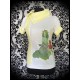 White pale yellow top print by A. Hess (3) - size S/M