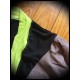 Lime green/black/taupe shrug - size M/L