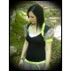 Lime green/black/taupe shrug - size M/L