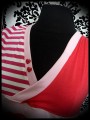 Pink/red dress Flamingo Threadless "Flamenco" - size M/L