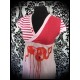 Pink/red dress Flamingo Threadless "Flamenco" - size M/L