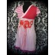 Pink/red dress Flamingo Threadless "Flamenco" - size M/L