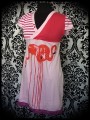 Pink/red dress Flamingo Threadless "Flamenco" - size M/L