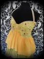 Halter dress ice cream print yellow/green/pink ruffles - size M/L