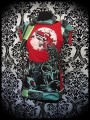 Red/green top Threadless Undead Joyride + scarf - size XS/S