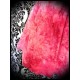 Pink tie & dye dress w/ draped neckline - size S/M