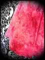 Pink tie & dye dress w/ draped neckline - size S/M