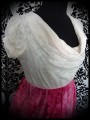 Pink tie & dye dress w/ draped neckline - size S/M