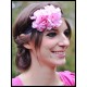 Headband hairband HOT PINK flower