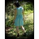 Mint blue/black dress - size S/M