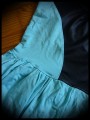 Robe bleu azur empiècement noir - taille S/M