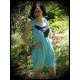 Mint blue/black dress - size S/M