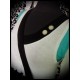 Black/mint/aqua green dress - size S/M