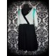 Robe noire vert d'eau menthe - taille S/M