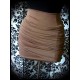 Tobacco brown draped mini skirt - size S/M