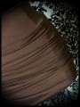 Mini jupe drapée marron tabac - taille S/M