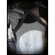 Grey dress black/white sewn-in shrug Threadless - size S/M